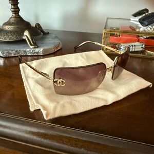 CHANEL vintage rimless glasses